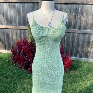 VINTAGE Y2K EXPRESS FLORAL FITTED DRESS 90’s 1999 NEW NEVER WORN See description